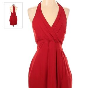 Express Red Backless Dress